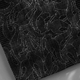 Surahi Black & Silver Sisal 6x9 feet Rectangle Rug - I MEAN DESIGN