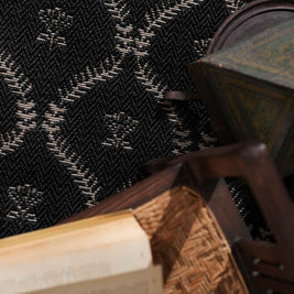 Zarnishan Black & Silver Sisal 6x9 feet Rectangle Rug - I MEAN DESIGN