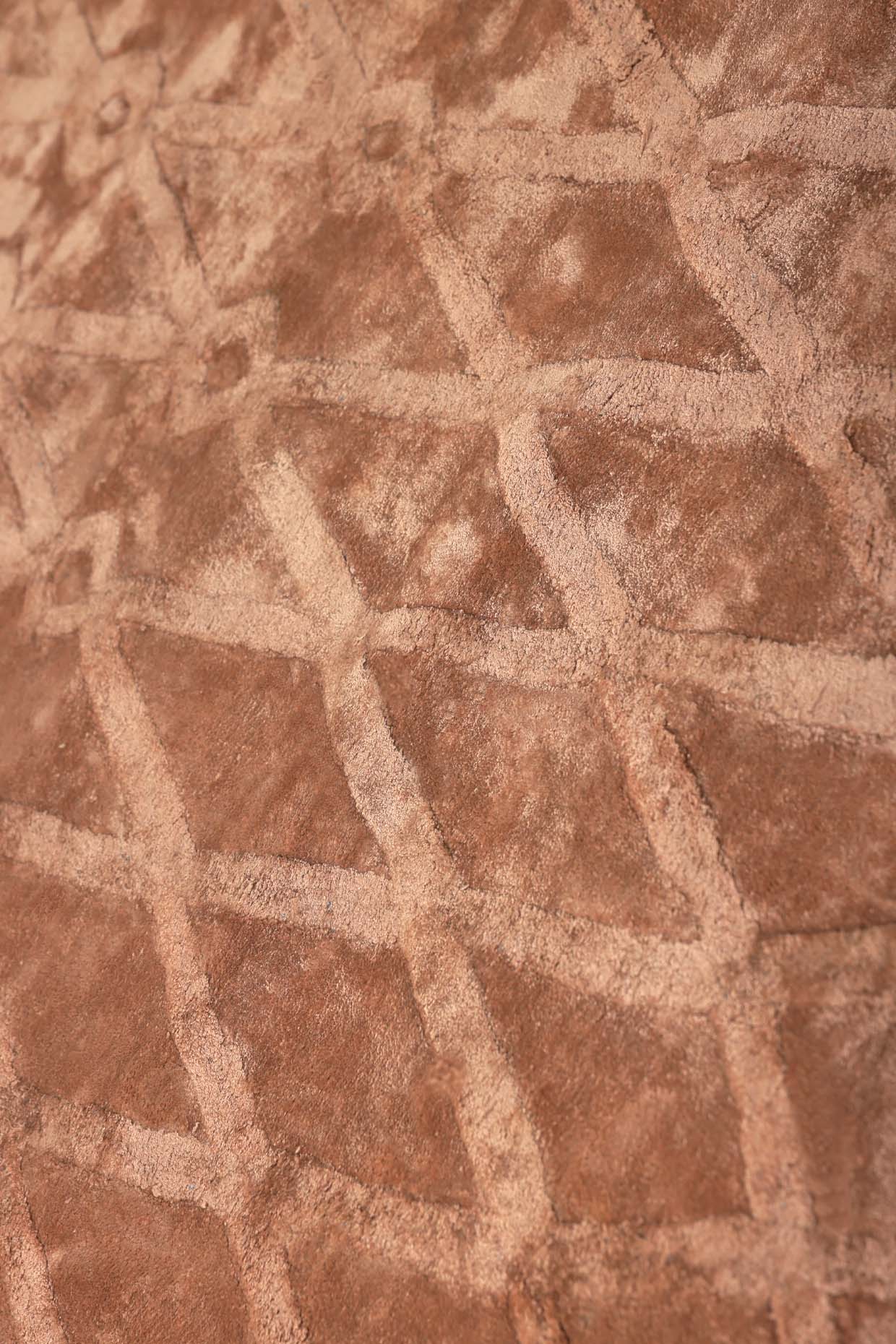 Teera Brown Bamboo Silk 5x8 feet Rectangle Rug - I MEAN DESIGN