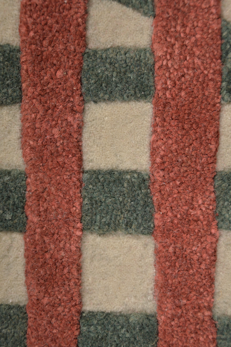 Interwined Multicolour Wool Jute 6x6 feet Round Rug - I MEAN DESIGN