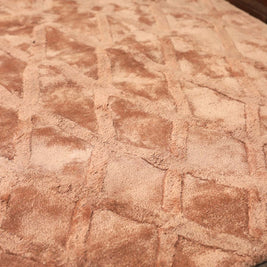 Teera Brown Bamboo Silk 5x8 feet Rectangle Rug - I MEAN DESIGN