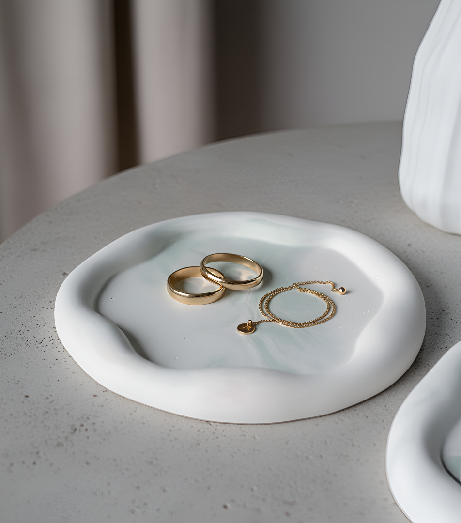 Cloud trinket tray (round)