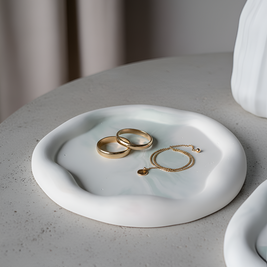 Cloud trinket tray (round)