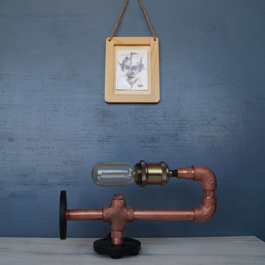 Copper CU29 Industrial Desk Lamp - The Black Steel