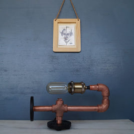 Copper CU29 Industrial Desk Lamp - The Black Steel