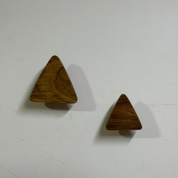 Big Buttons Wood Triangle Small