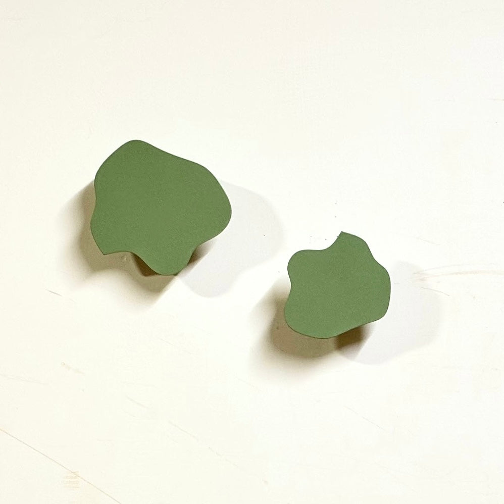 Big Buttons Metal Abstract Hooks