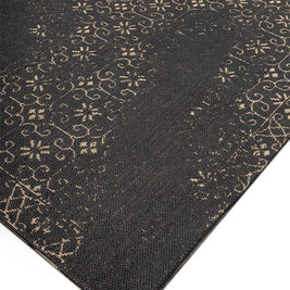 Twilight Black natural Jute 6x9 feet Rectangle Rug - I MEAN DESIGN