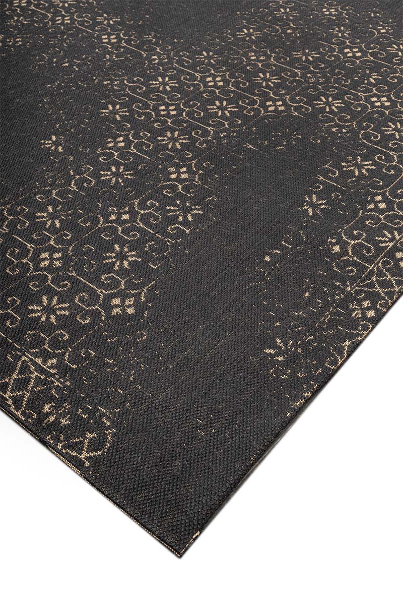Twilight Black natural Jute 6x9 feet Rectangle Rug - I MEAN DESIGN