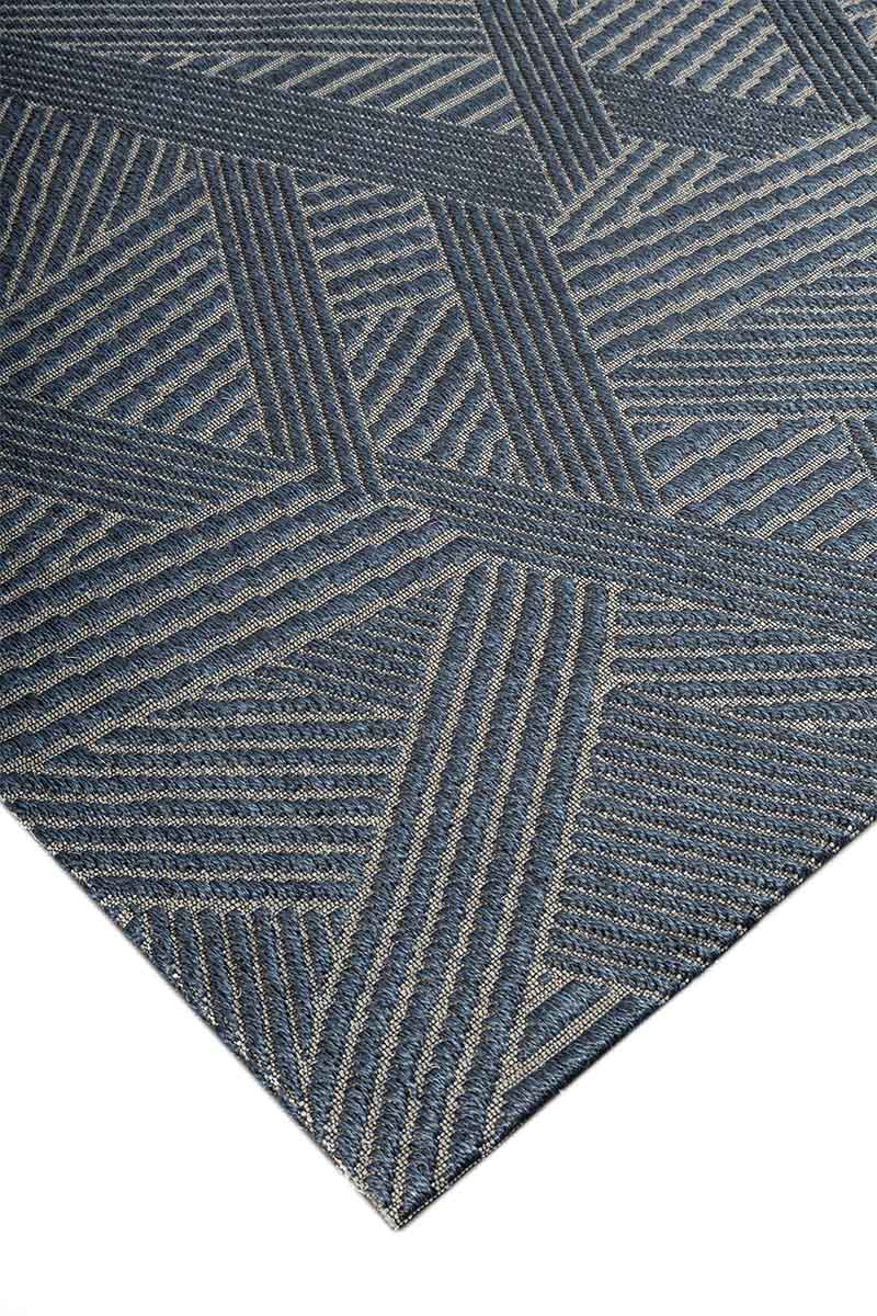 Criss Cross Blue Sisal 5x9 feet Rectangle Rug - I MEAN DESIGN