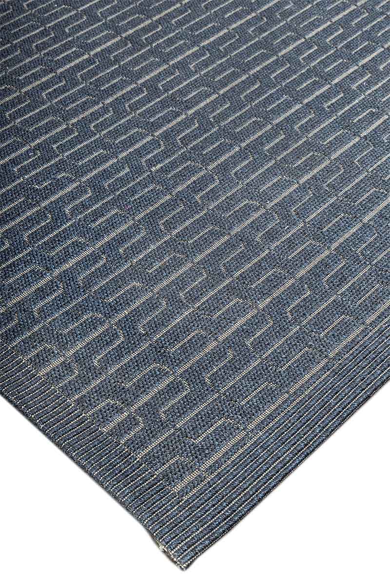 Circuit Blue Sisal 6x9 feet Rectangle Rug - I MEAN DESIGN