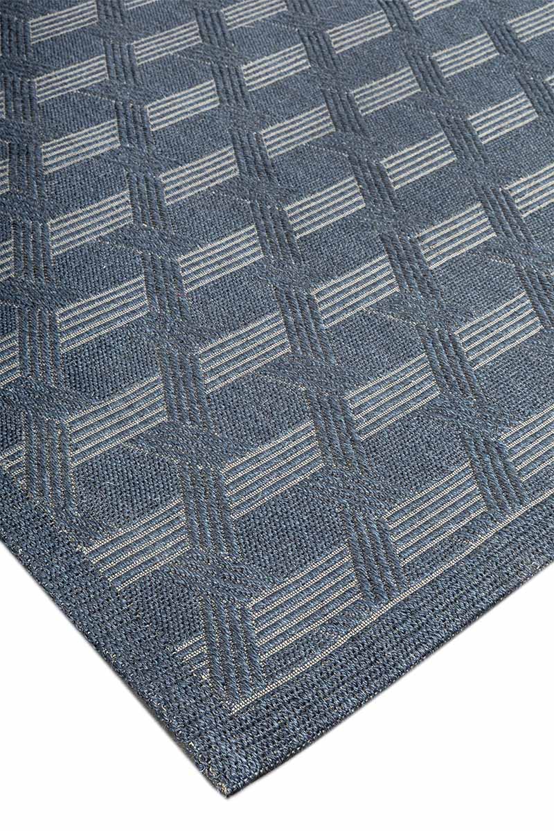 Tracks Blue Sisal 8x10 feet Rectangle Rug - I MEAN DESIGN