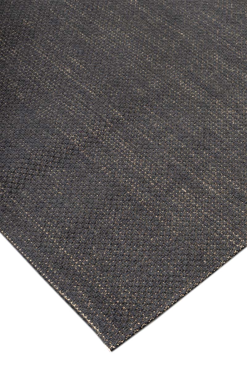 Black Panama Black natural Jute 6x9 feet Rectangle Rug - I MEAN DESIGN