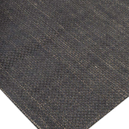 Black Panama Black natural Jute 5x8 feet Rectangle Rug - I MEAN DESIGN