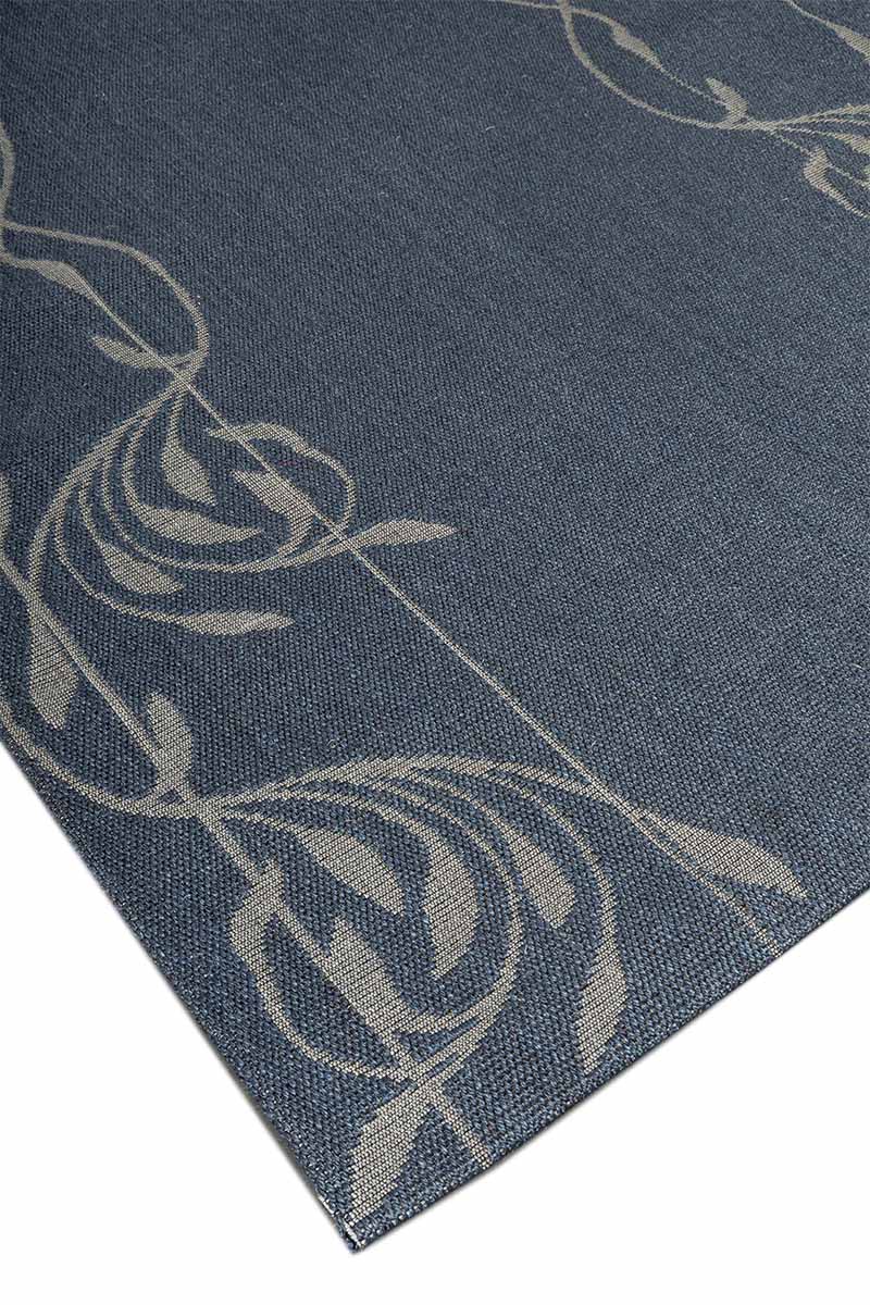 Vintage Bows Blue Sisal 5x8 feet Rectangle Rug - I MEAN DESIGN