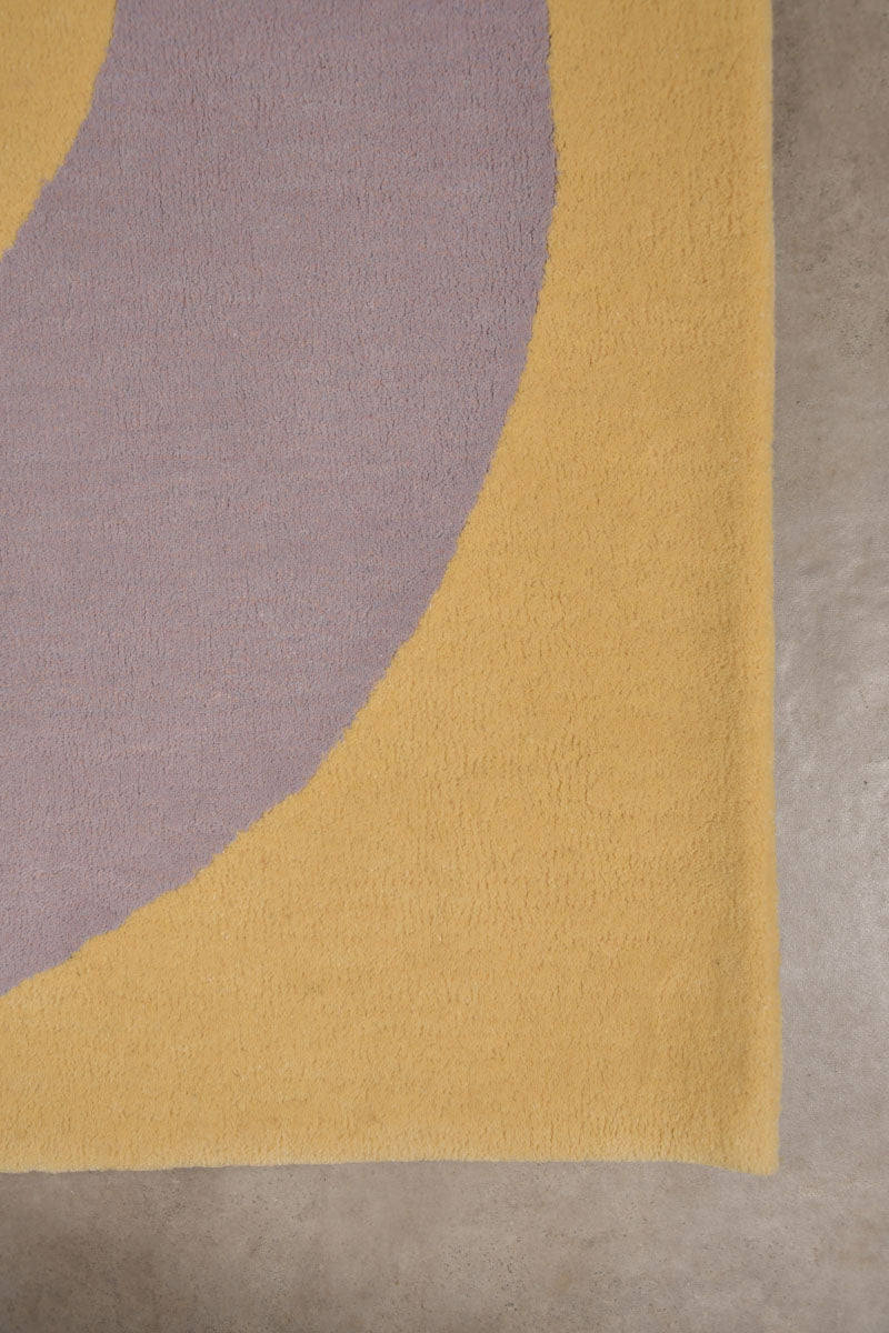 Eclipse Multicolour Wool 4x6 feet Rectangle Rug - I MEAN DESIGN