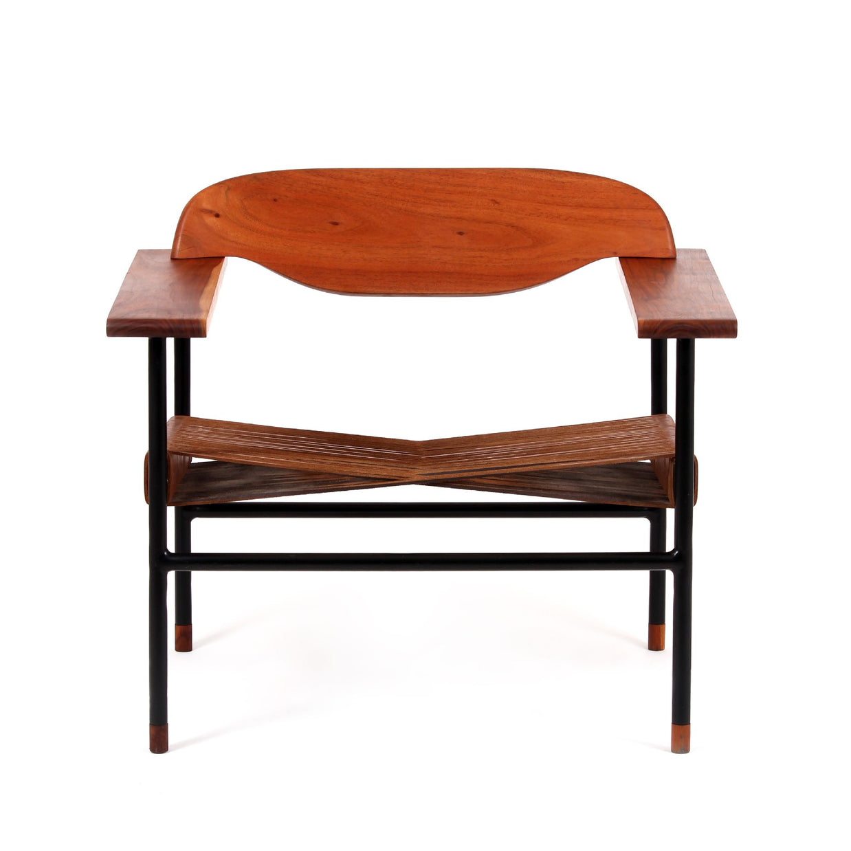 Cross Weave Lounge Chair - Leather