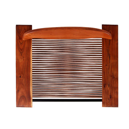 Cross Weave Lounge Chair - Leather