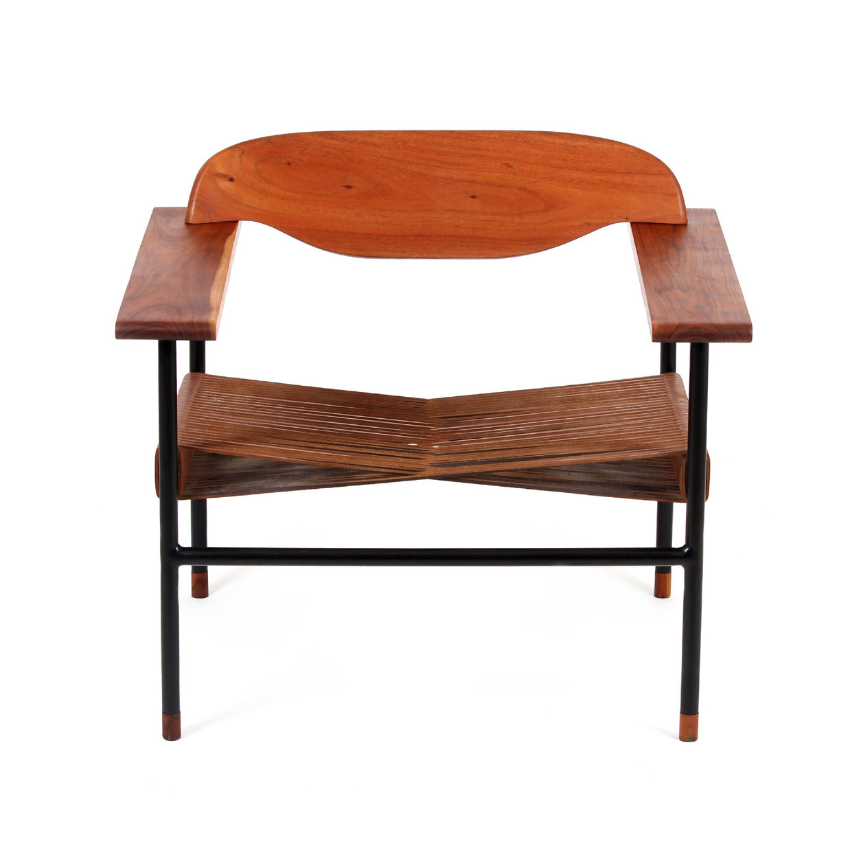 Cross Weave Lounge Chair - Leather