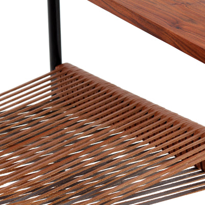 Cross Weave Lounge Chair - Leather