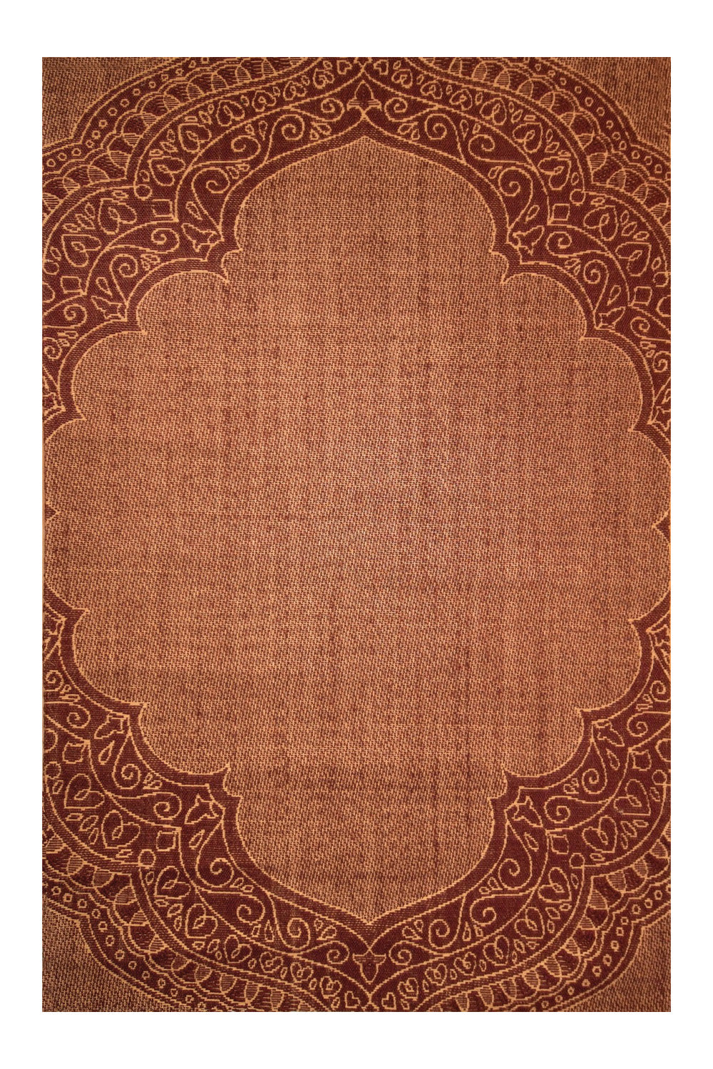 Dharpana Maroon & Gold Sisal 6x9 feet Rectangle Rug - I MEAN DESIGN