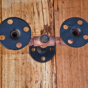 Dine-in Industrial Candle Holder - The Black Steel