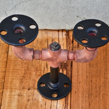 Dine-in Industrial Candle Holder - The Black Steel