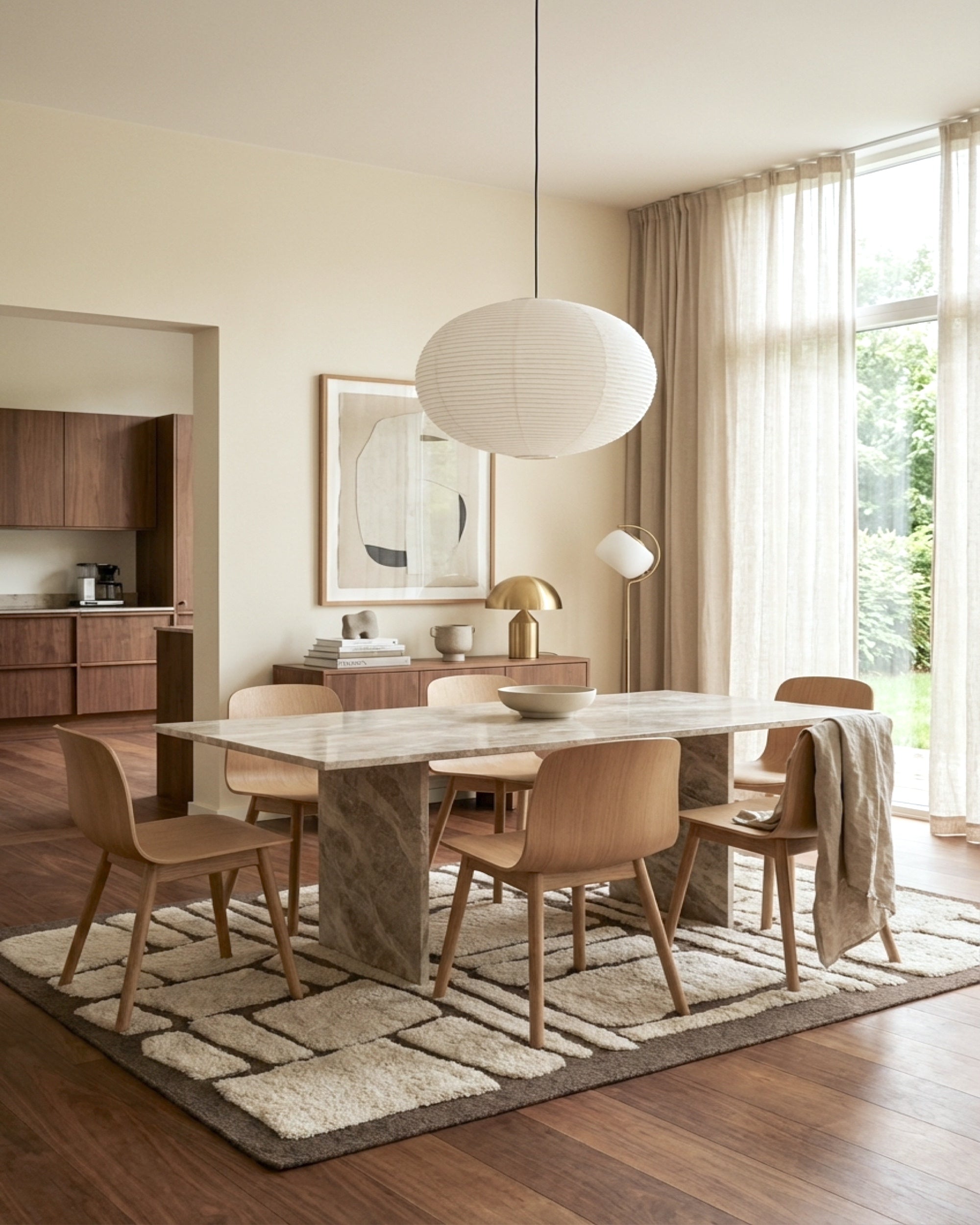Burnt Sienna Wool Rug