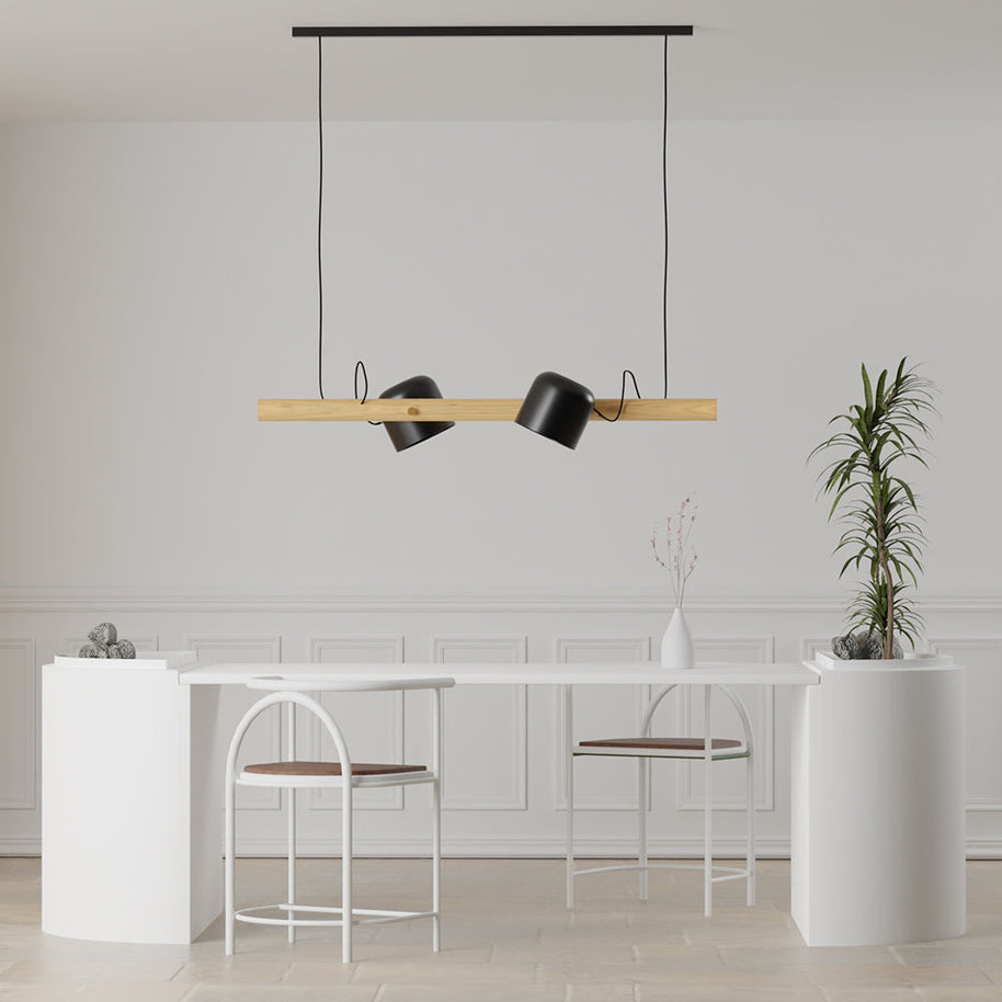 Linear Wooden Light