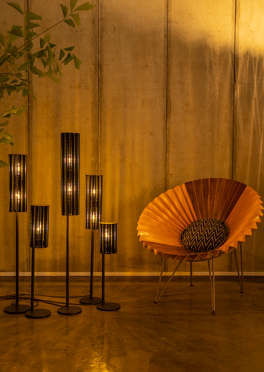 Roll Floor Lamp Cluster