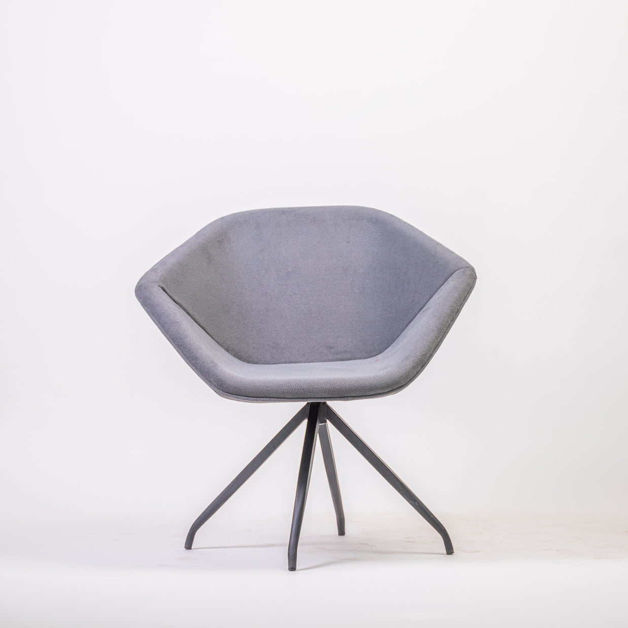 Grey Cushioned Chair