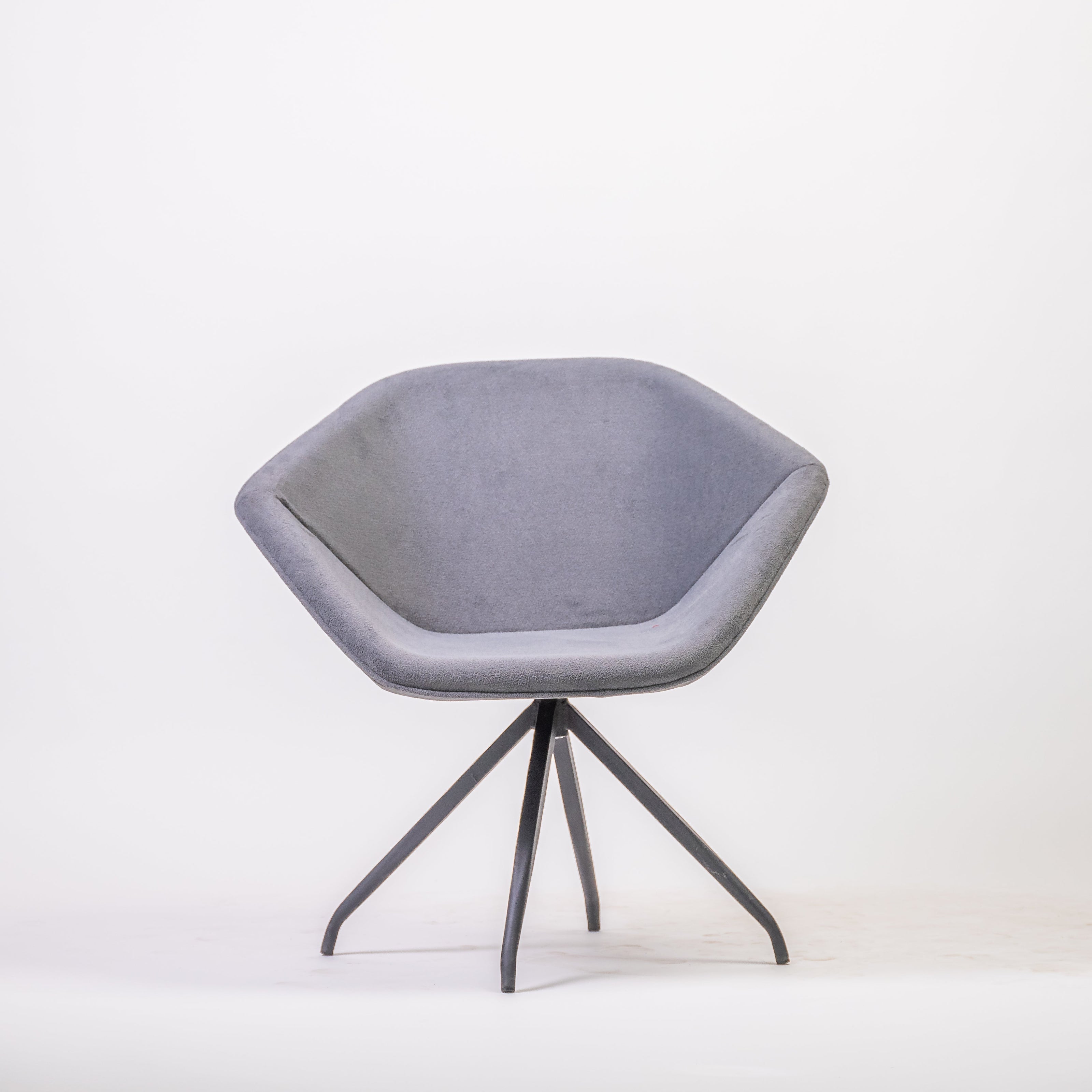 Grey Cushioned Chair