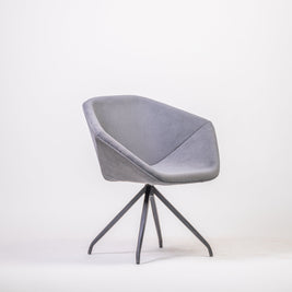Grey Cushioned Chair
