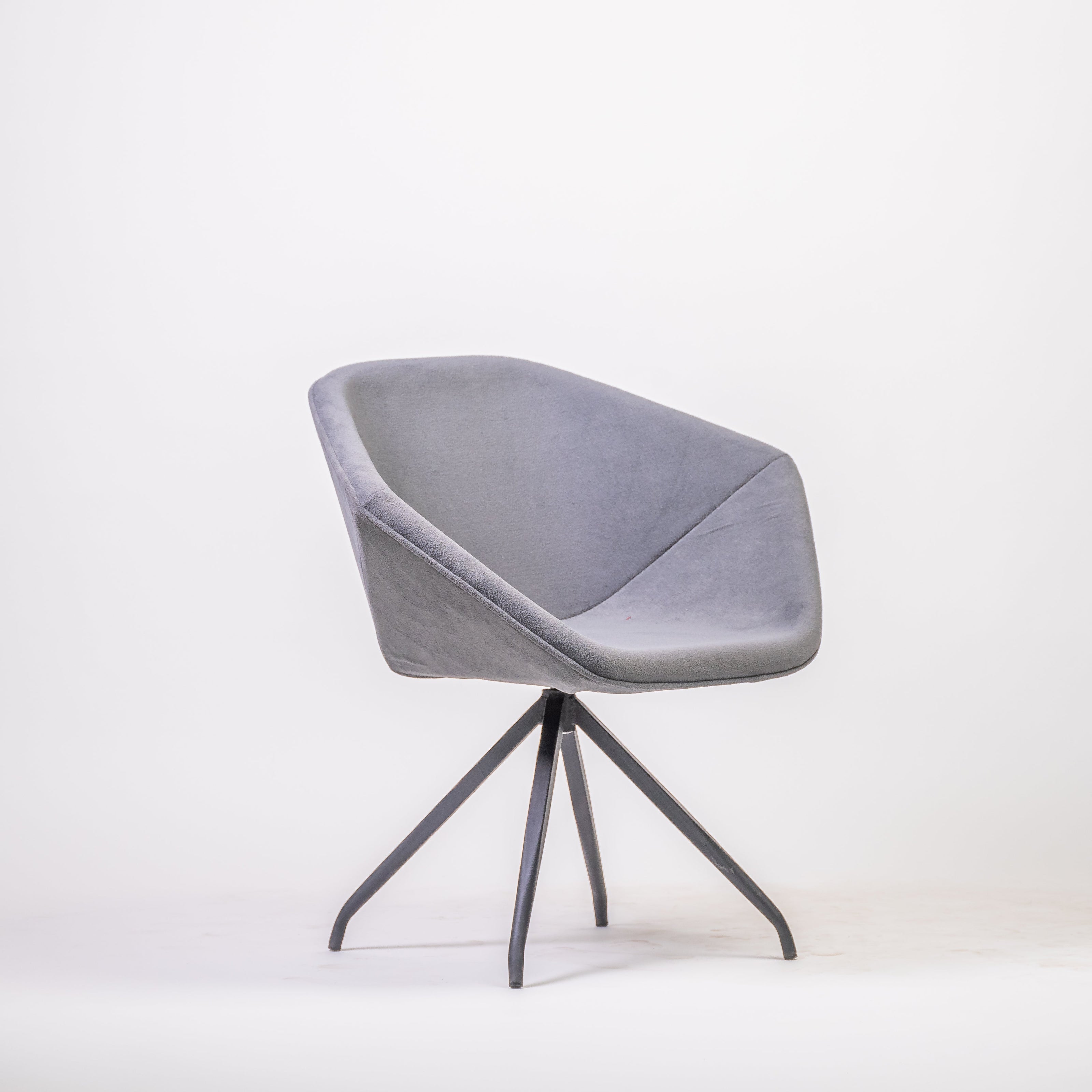 Grey Cushioned Chair