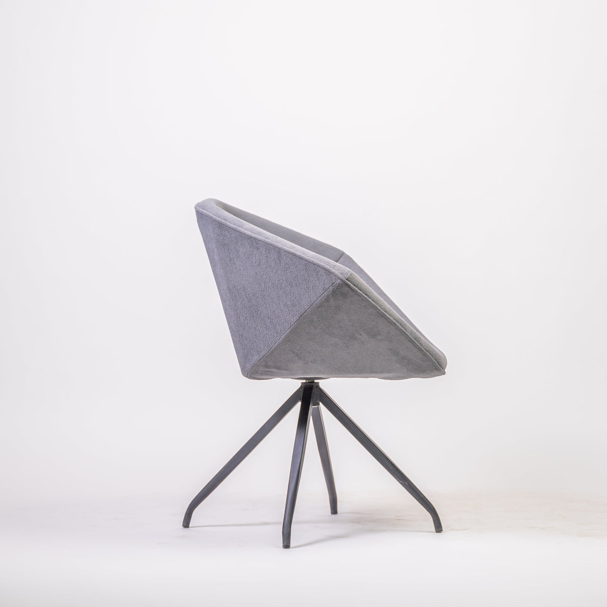 Grey Cushioned Chair