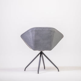 Grey Cushioned Chair