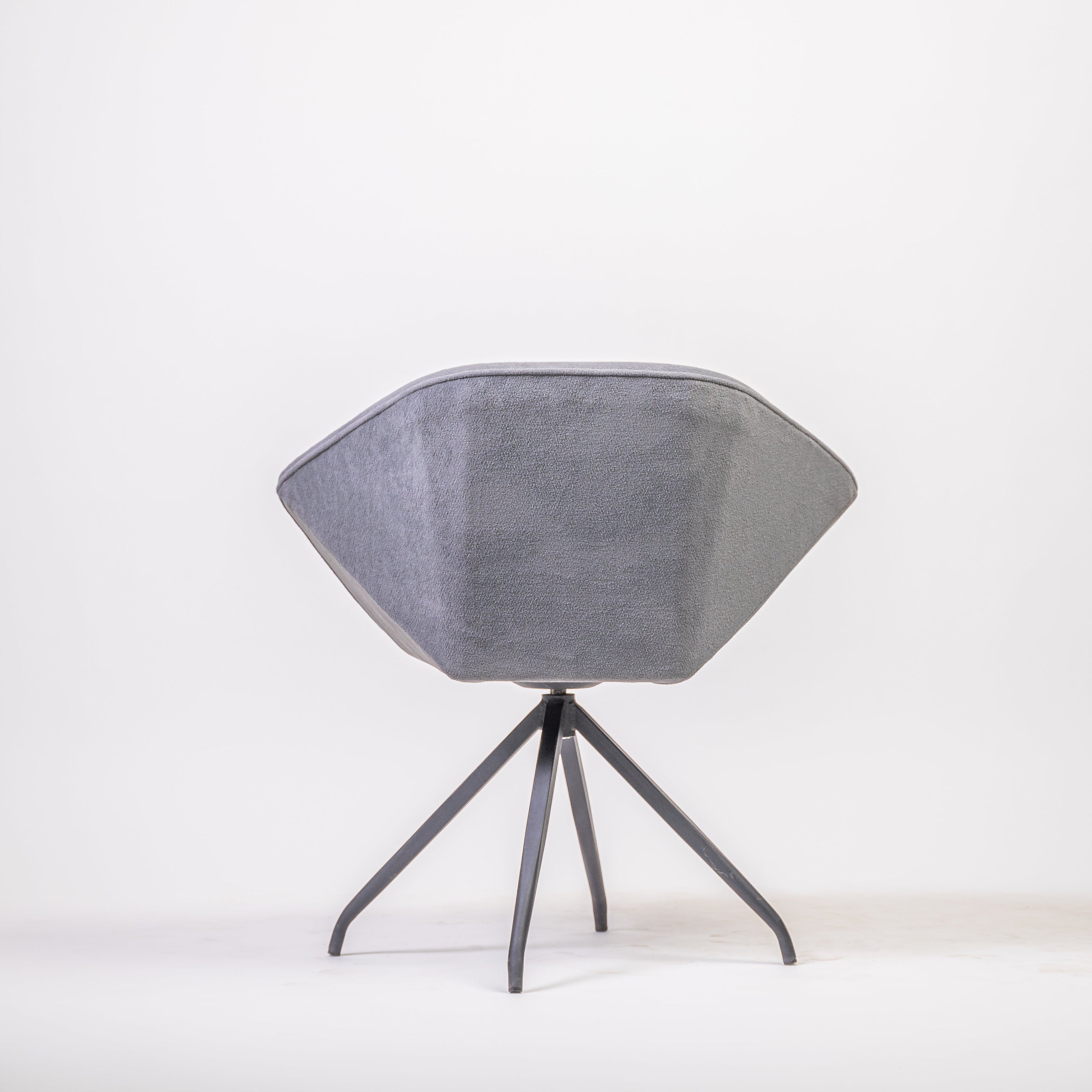 Grey Cushioned Chair
