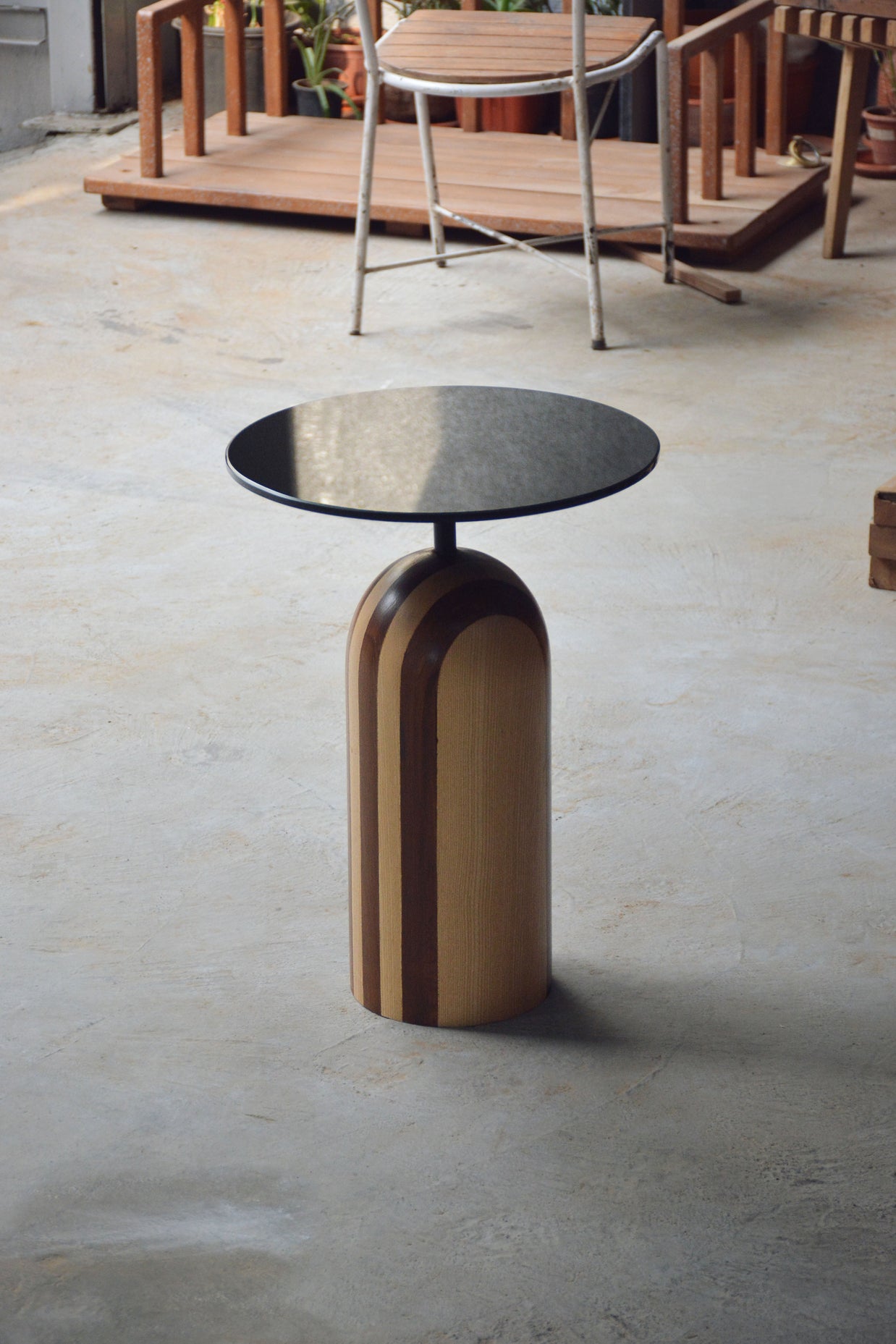 Stripe Side Table