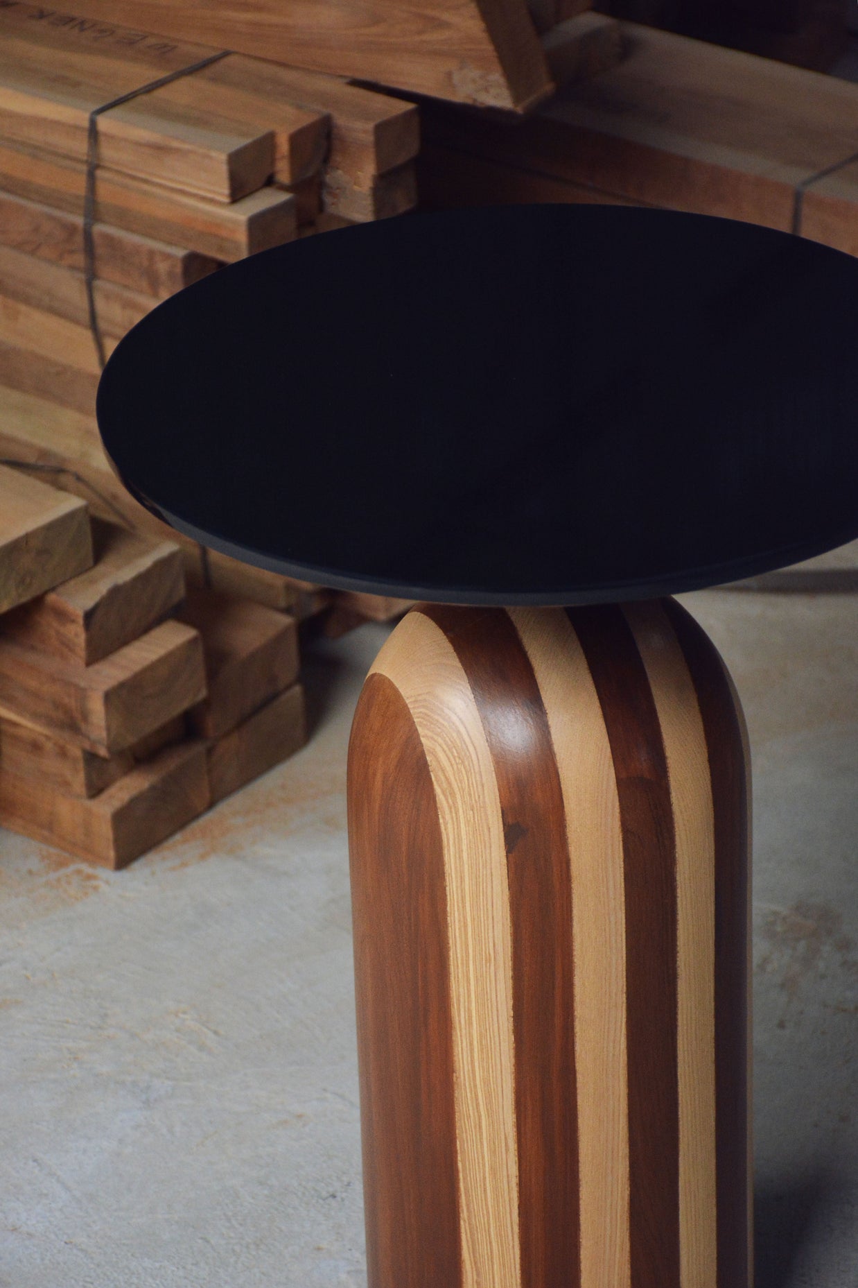 Stripe Side Table