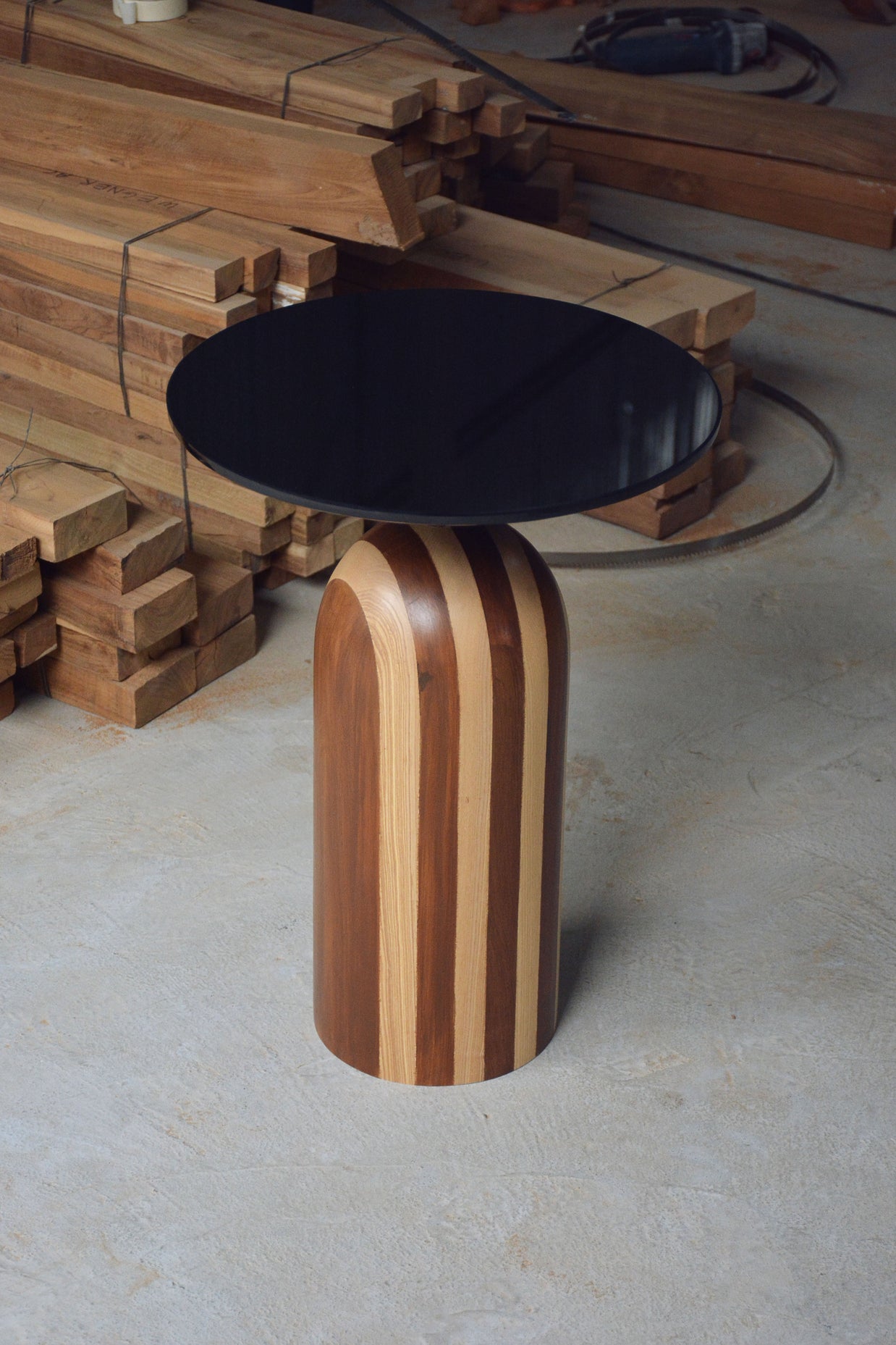 Stripe Side Table