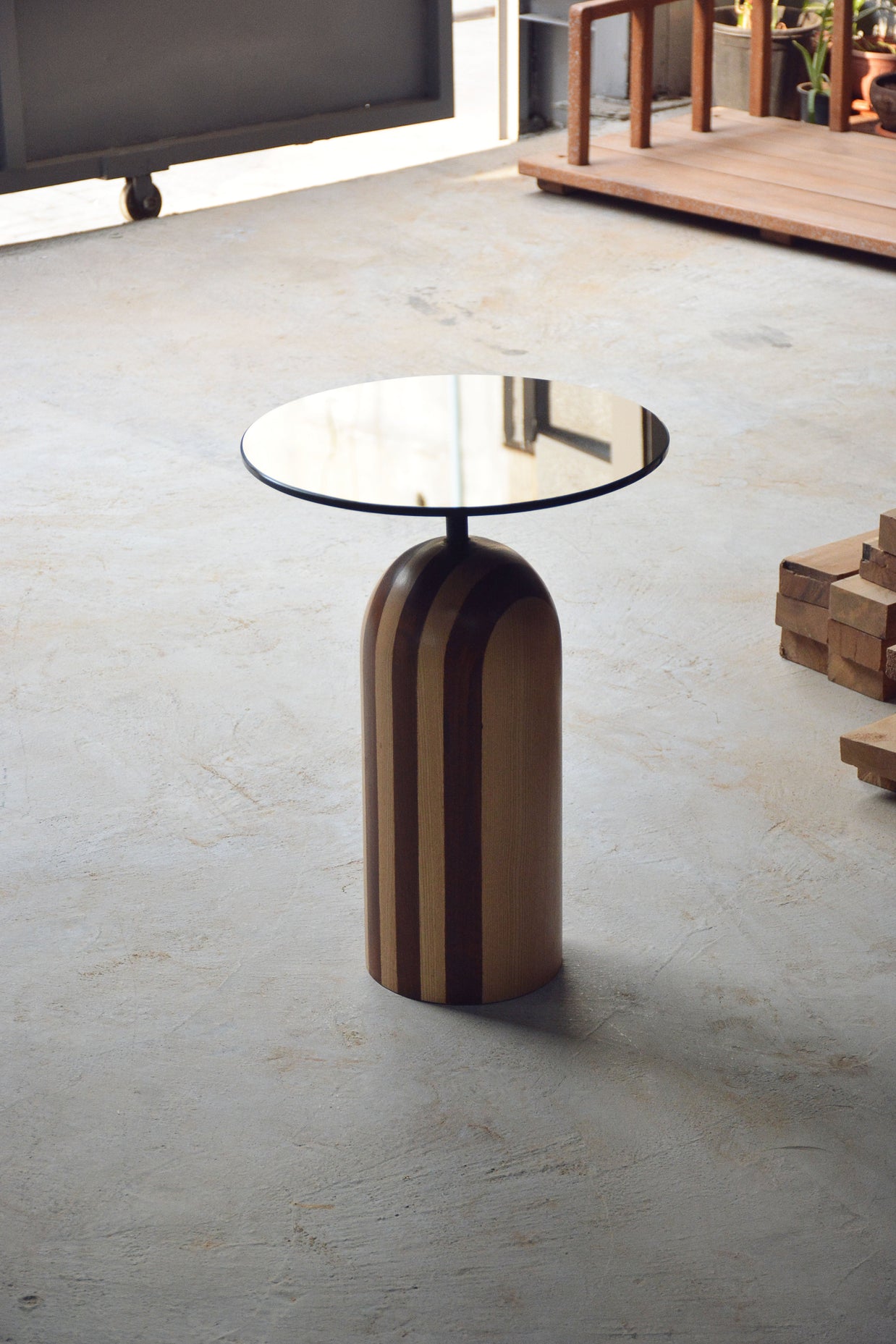 Stripe Side Table