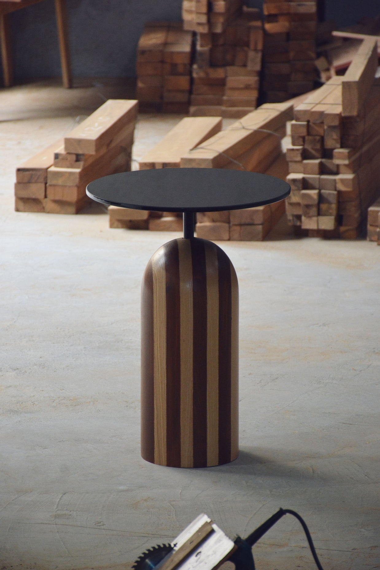 Stripe Side Table