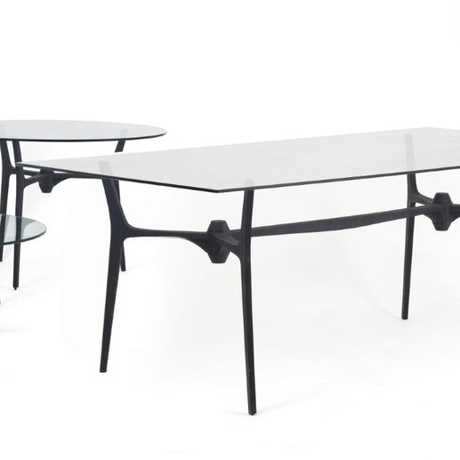 Makoda Dining Table Rectangular w/o Glass - I MEAN DESIGN