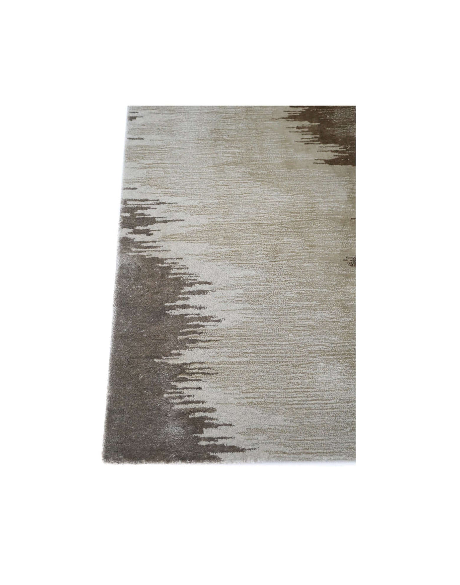 D U N E luxury modern rug by Cherom - elegant beige and grey abstract design.