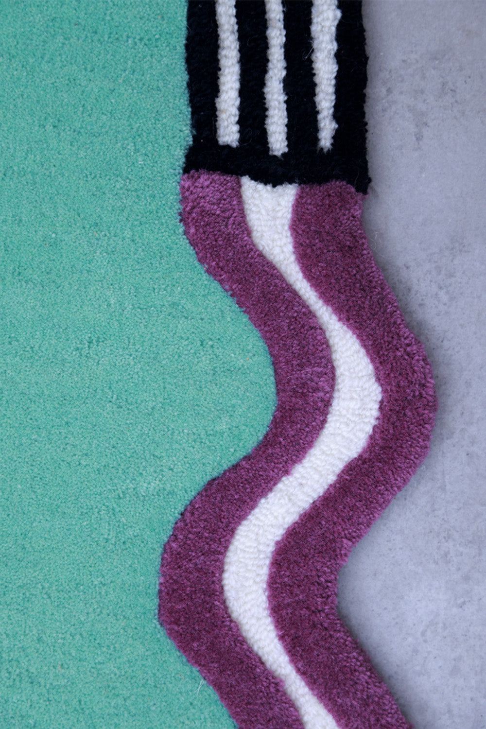 Duo Multicolour Wool 6.6x4.6 feet Irregular Rug - I MEAN DESIGN