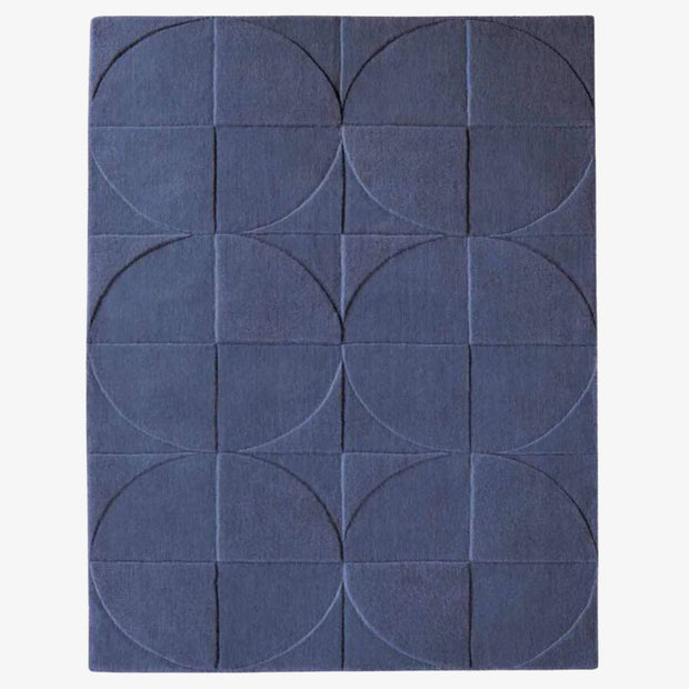 Round Square Rug / Navy