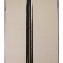 Dhanu White & Blue Sisal 5x8 feet Rectangle Rug - I MEAN DESIGN