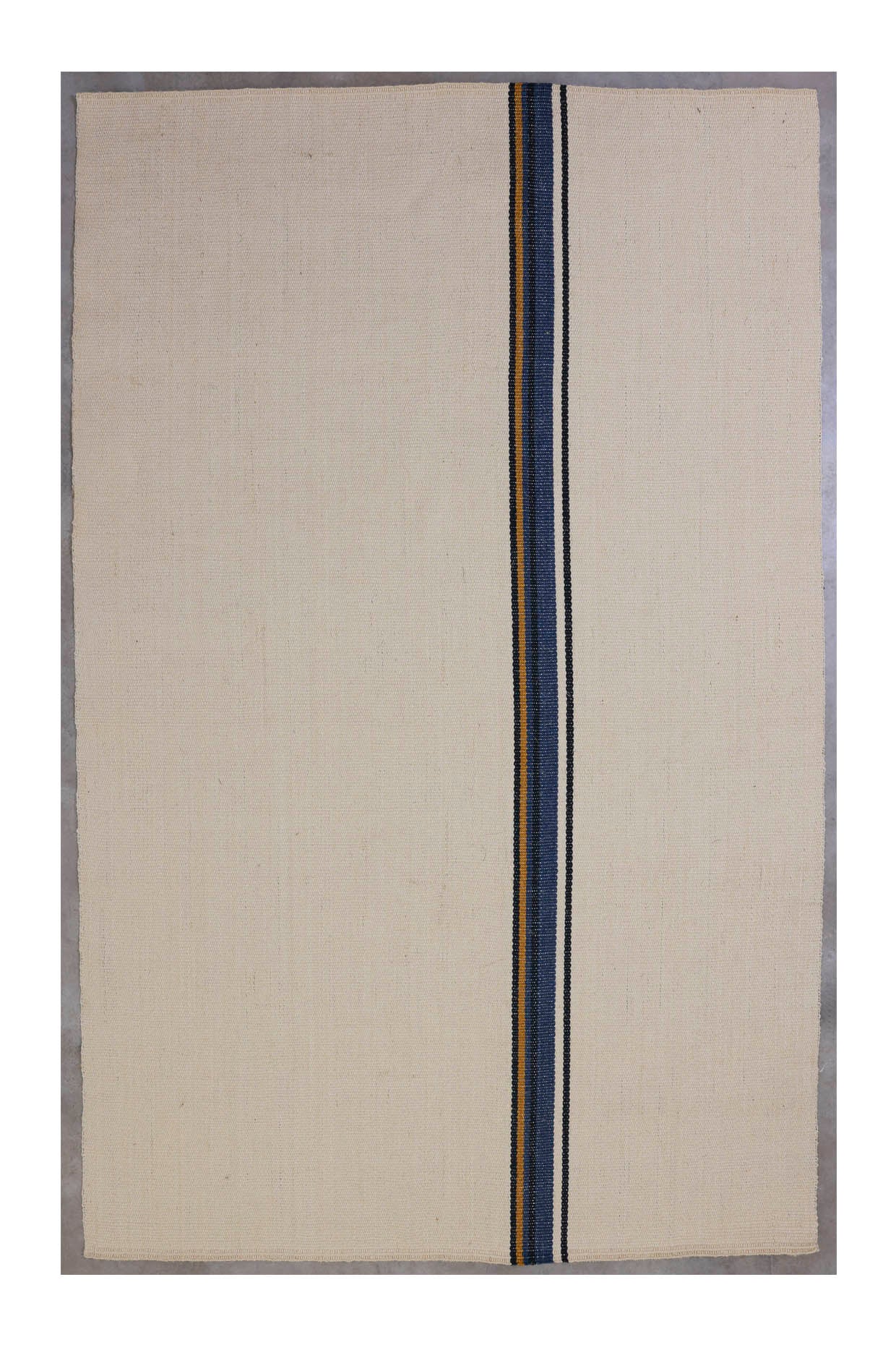 Medam White & Brown Sisal 5x8 feet Rectangle Rug - I MEAN DESIGN