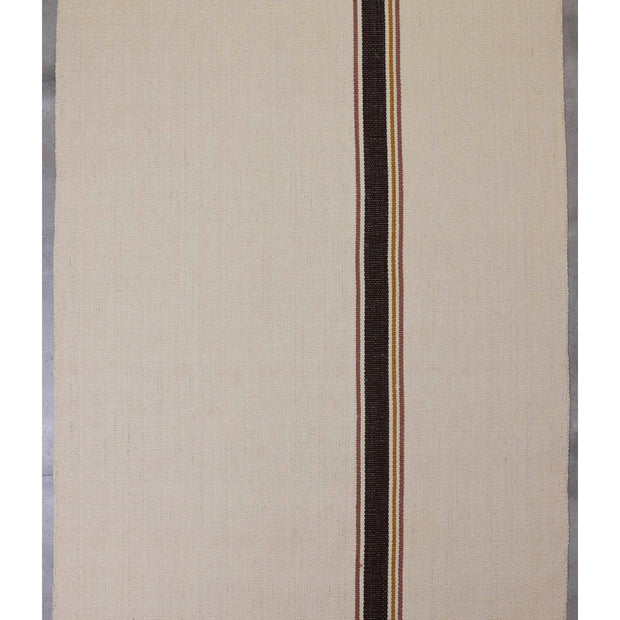 Meenam White Brown & Gold Sisal 6x9 feet Rectangle Rug - I MEAN DESIGN