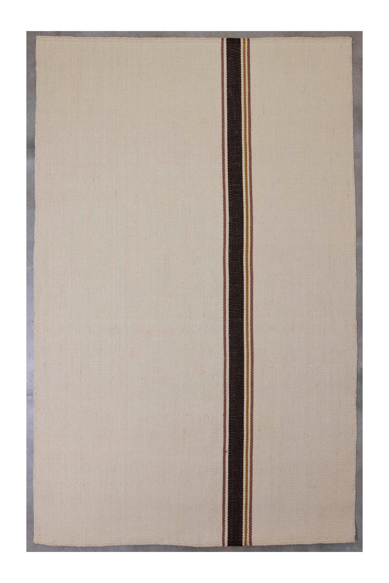 Meenam White Brown & Gold Sisal 6x9 feet Rectangle Rug - I MEAN DESIGN